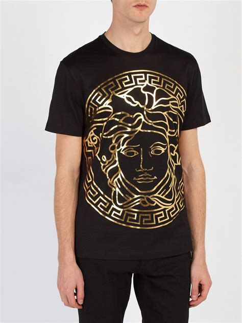 versace white gold shirt|Versace collection men shirt black.